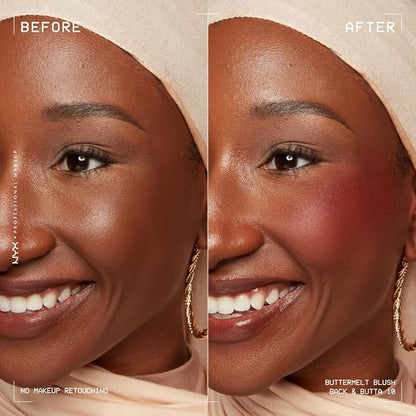 NYX PROFESSIONAL MAKEUP Buttermelt Powder Blush, Fade and Transfer-Resistant - Image 3