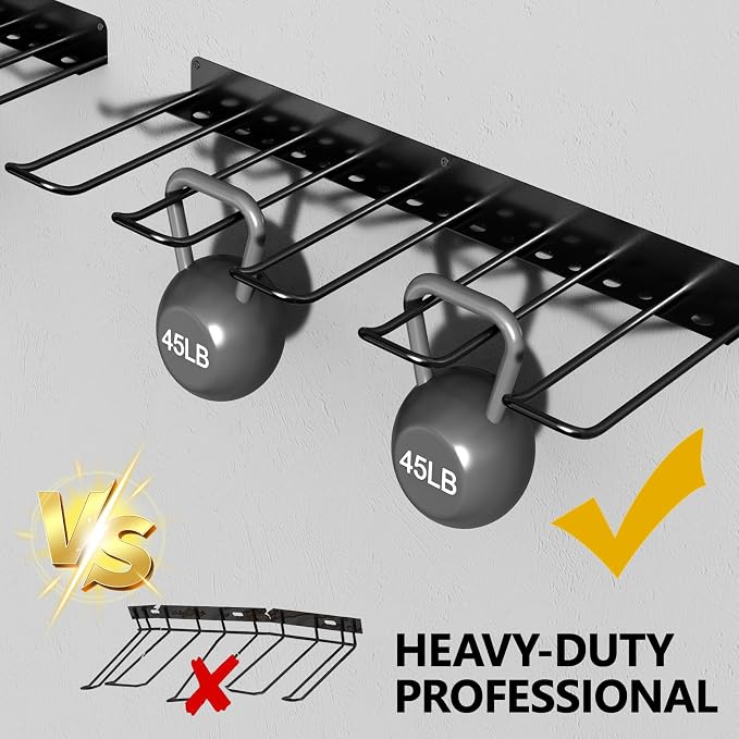 2 Pack Drill Holder, Power Tool Organizer Wall Mount, Heavy Duty Garage Storage - Image 3