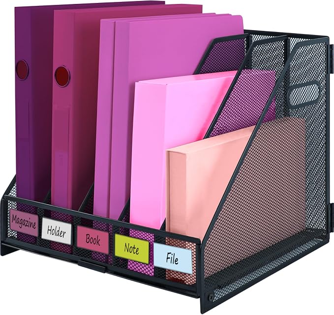 Desk Organizers, Metal Magazine File Holder by ideallife