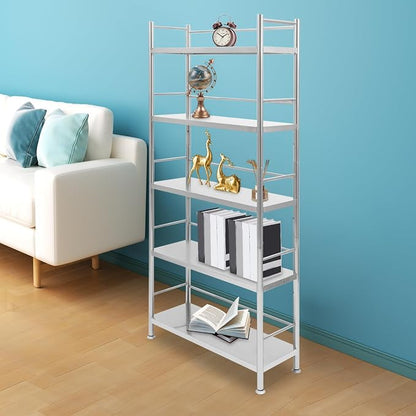 5-Tier Stainless Steel Shelf, Heavy Duty Storage Rack by Unknown