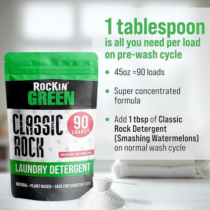 Rockin' Green Classic Rock Laundry Detergent, Plant based, All Natural Laundry - Image 5