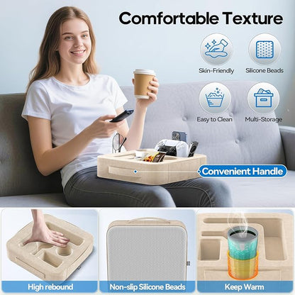 Couch Cup Holder Pillow, Sofa and Bed Caddy - Image 4