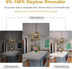 ANKYLHUA Small Black Gold Chandelier,6-Lights Ceiling Light Fixture E12,Adjustable Hight Pendant Lights Kitchen Island,Chandeliers for Dining Room Bedroom,Entryway,Foyer