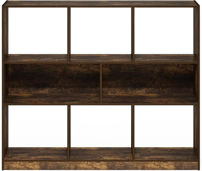 Furinno DALY Book Shelf, 8-Cube Bookshelf, Horizontal Cube Storage Organizer - Image 7