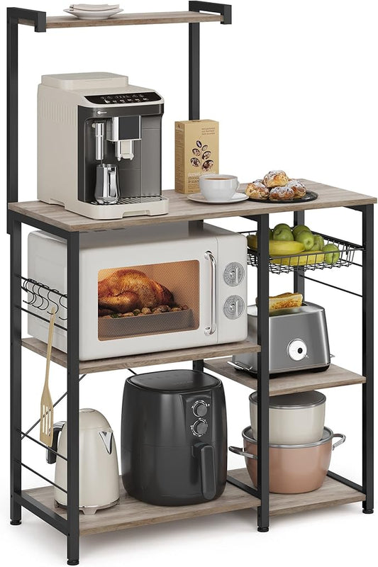 VASAGLE Baker's Rack, Microwave Stand, Kitchen Storage Rack by VASAGLEbySONGMICSHOME
