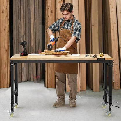 VEVOR Adjustable Workbench, 60 Inch Work Bench - Image 8