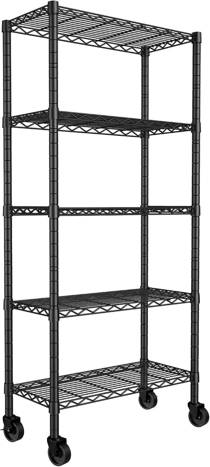 REGILLER 5-Wire Shelving Metal Storage Rack Adjustable Shelves, Standing by REGILLER