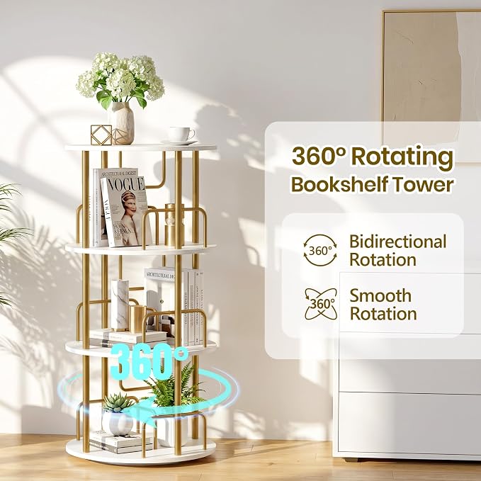 Rotating Bookshelf, Revolving Bookcase - Image 4