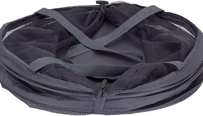 Household Essentials 2027-1 Pop-Up Collapsible Mesh Laundry Hamper | Charcoal - Image 5