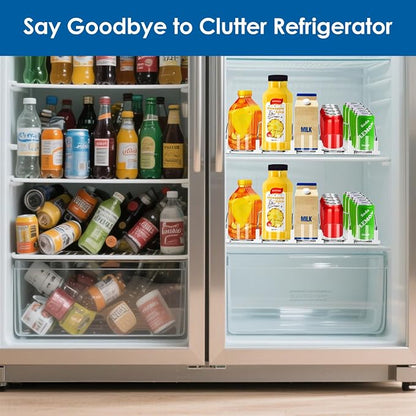 Drink Organizer for Fridge, Adjustable Width Soda Can Dispenser for - Image 8