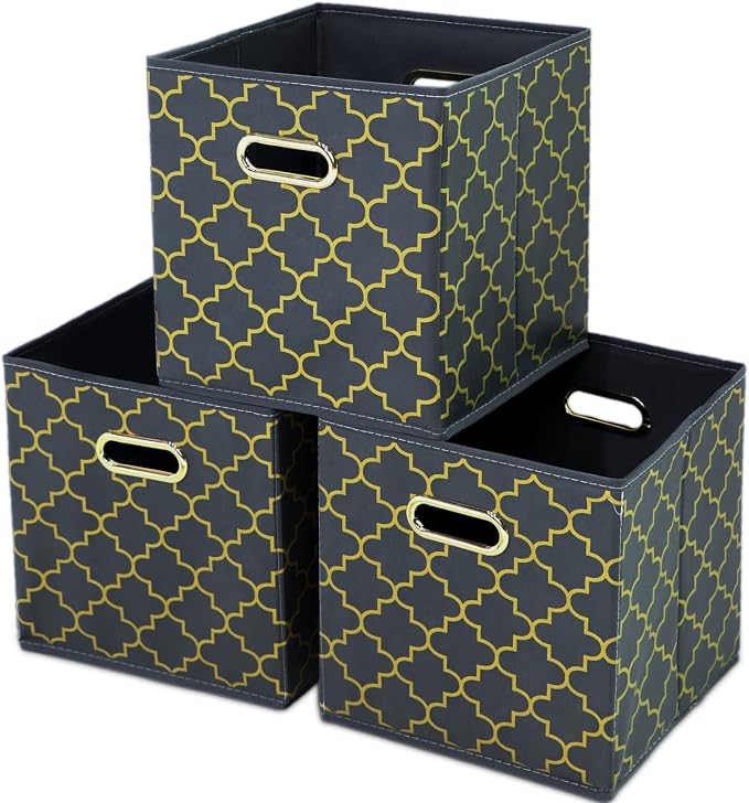 Fabric storage bins Cubes, Fabric Cube Organizer by Yunkeeper