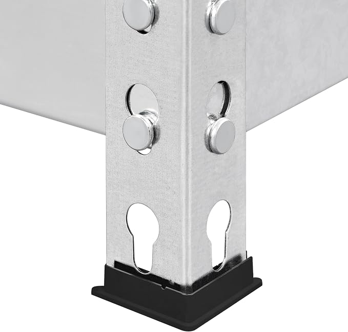 Yaheetech 5-Tier Heavy Duty Storage Shelves 35.5"W x 17.5"D x 72"H Silver | - Image 9
