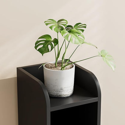 Homhedy Small Bathroom Storage Cabinet, Narrow Toilet Paper Cabinet | Corner - Image 6