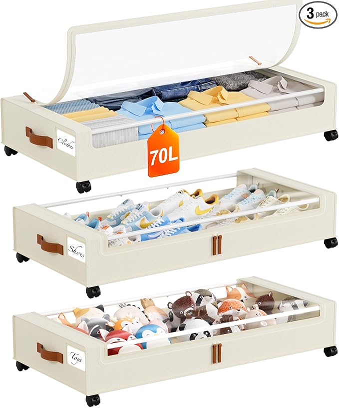 Yecaye 70 L Under Bed Storage by Yecaye