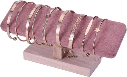 Wooden Watches Display Tower Base Watch Neck Bracelet Organizer Rack Bangle - Image 2