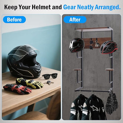 Motorcycle Helmet Holder, Durable Helmet Rack - Image 2