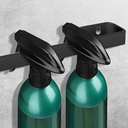 Harhana Spray Bottle Holder 14 Inches Slim Stainless-Steel Wall Mount Hanger - Image 3