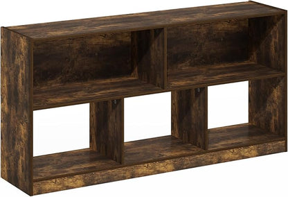 Furinno DALY Book Shelf, 5-Cube Bookshelf, Horizontal Cube Storage Organizer - Image 5