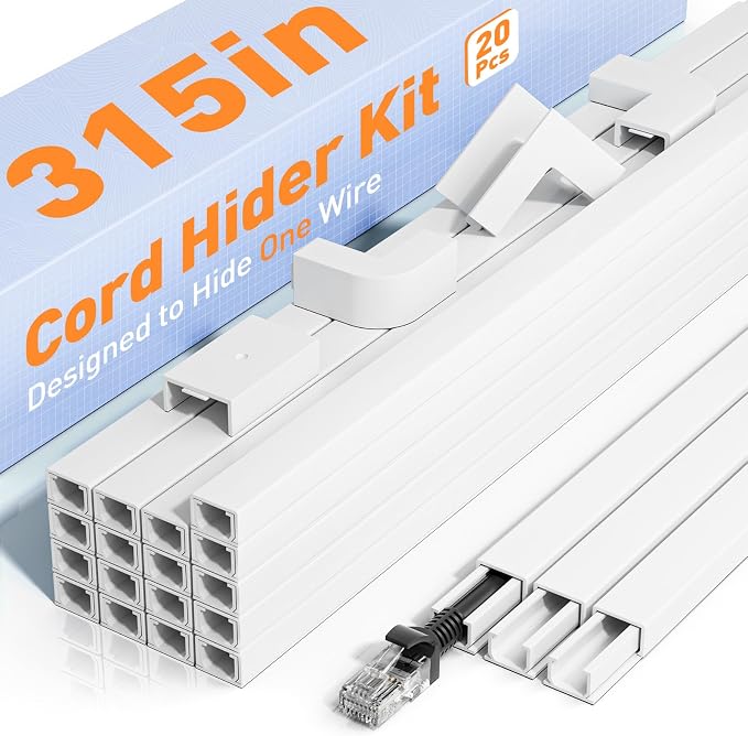 Delamu Cord Hider, 315in Cord Covers by DELAMU