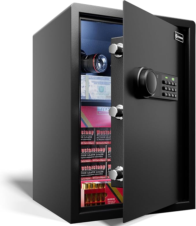 XDeer Biometric Safe Box, Quick-Access Security Safe Box by XDeer