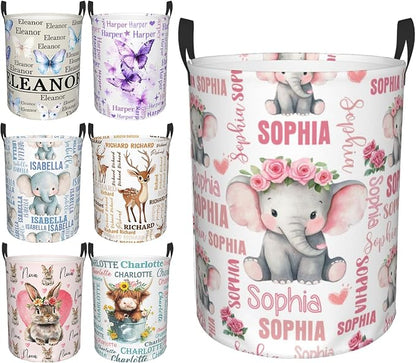Custom Name Laundry Hamper, Personalized Laundry Baskets by PersonalizedGift