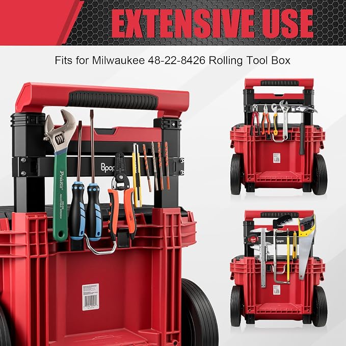 Magnetic Bar Mount Fit for Milwaukee 48-22-8426 Packout Rolling Toolbox - Image 3