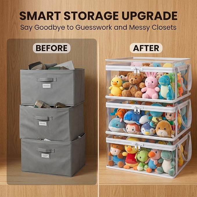 Large Clear Plastic Storage Box - Image 6