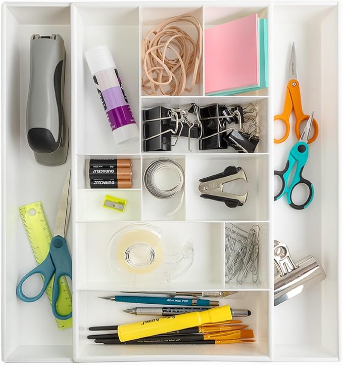 Dial Industries Expandable Junk Drawer Desk Organizer Storage Tray - Image 5