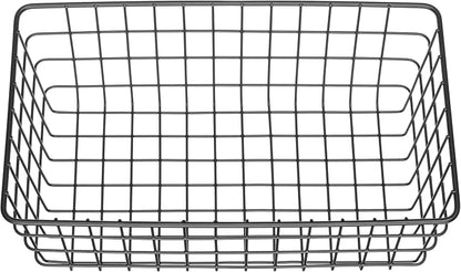 Whitmor 4 Pack Black Wire Storage Baskets - Image 4