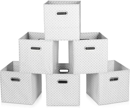 Fabric Cloth Storage Bins, Fabric Cube Organizer by SEVENDOME