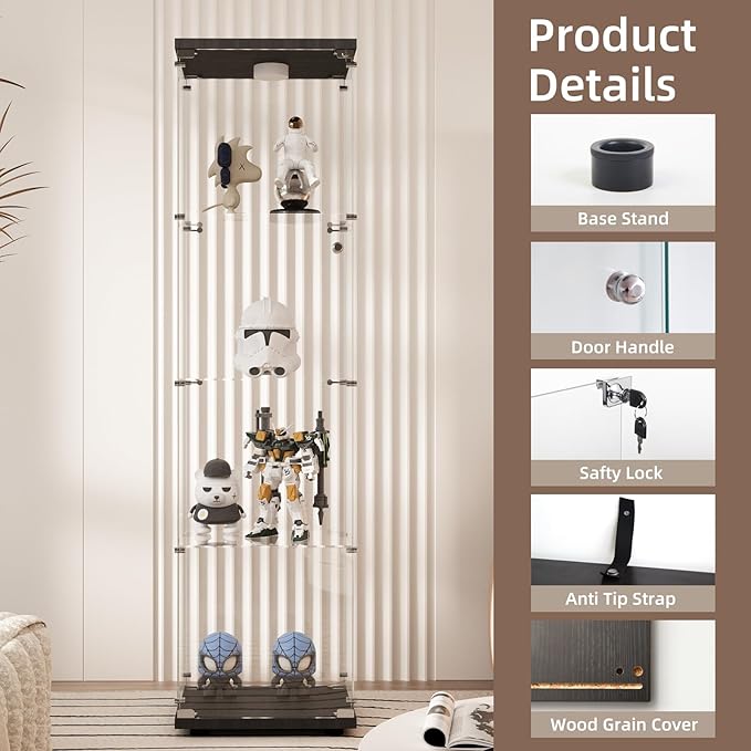 Beauty4U Glass Display Cabinet - Image 3