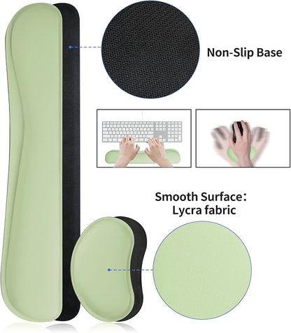 Bloss Leather Desk Mat and Keyboard Wrist Rest, Large Mouse Pad + Keyboard - Image 6