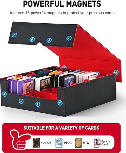ZLCA Card Storage Box for MTG PTCG, Commander Deck Box Holds 3200+ Cards - Image 4