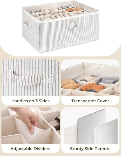 StorageWorks Shoe Organizer for Closet, Fits up to 24 Pairs, Shoe Cubby Storage - Image 5