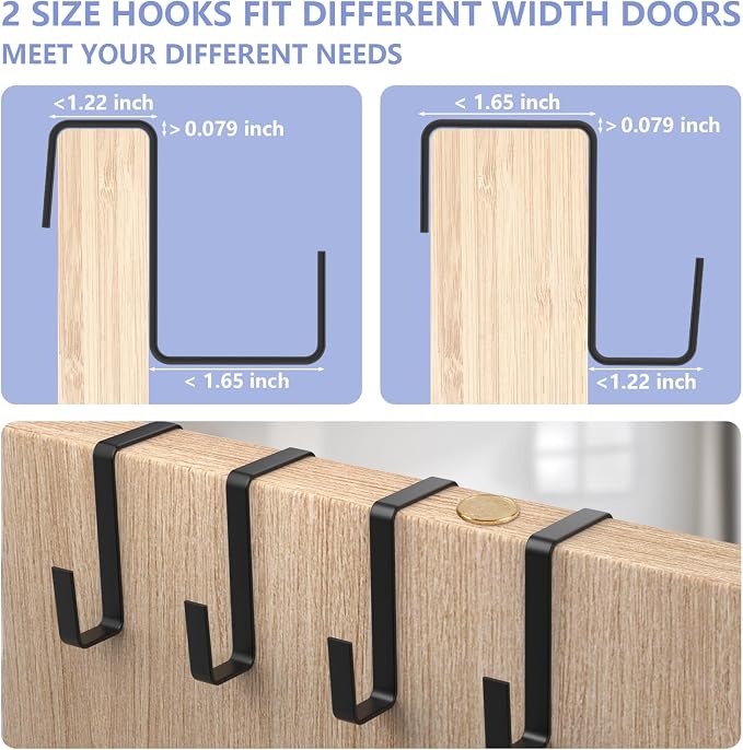FENTEC 1 Pack 8 Shelves Over The Door Shoe Organizer, Shoe Rack - Image 8