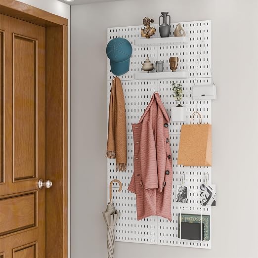 Pegboard Combination Kit for Wall Organizer, Wall Mounted Peg Board Kits for - Image 4