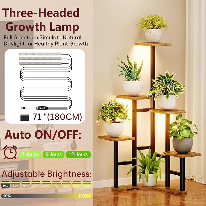 Yzosvki Corner Plant Stand Indoor - Image 4