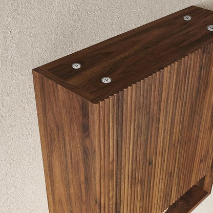 Dark Walnut Bathroom Wall Cabinet - Image 6