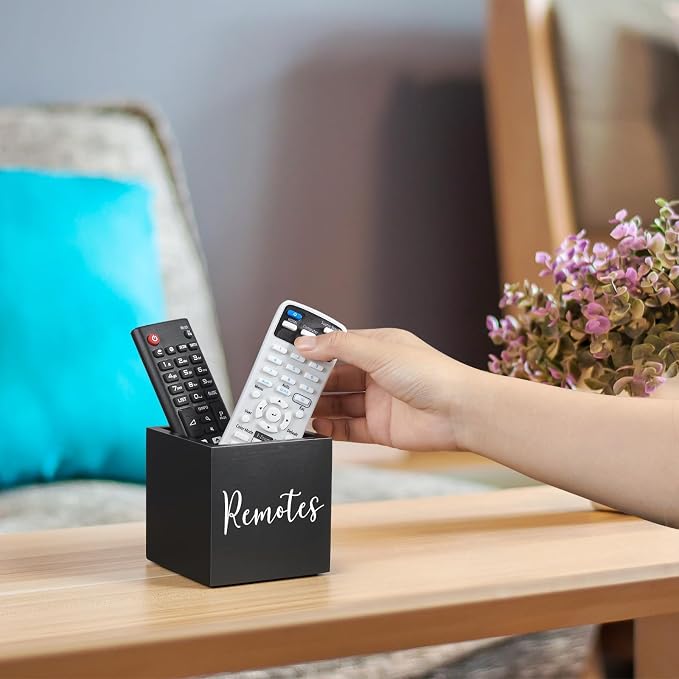 DRASTAR Remote Control Holder, Wood TV Remote Holder, Remote Storage Caddy - Image 5