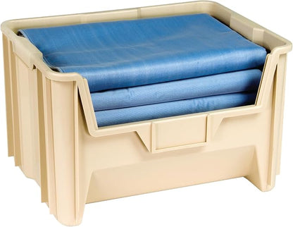 Hudson Exchange 20" x 15" x 12.5" Plastic Giant Stackable Hopper Bin Container - Image 3