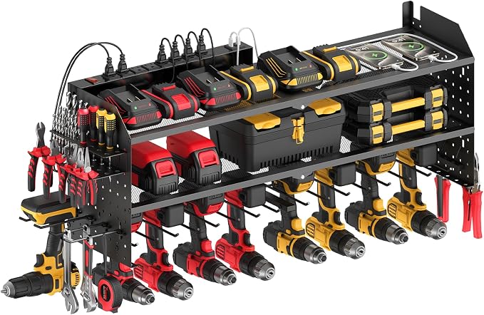 JUNNUJ Large Power Tool Organizer Wall Mount by JUNNUJHome