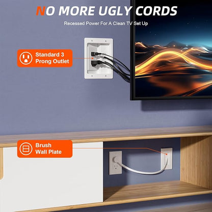 in Wall Cable Management Kit, TV Cable Hider Wall Kit - Image 4