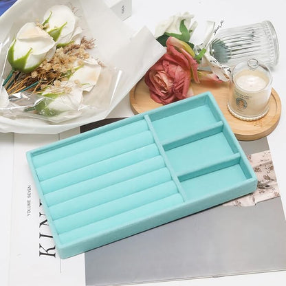 Velvet Jewelry Trays for Drawers, Ring Earring Necklace Bracelet Holder - Image 4