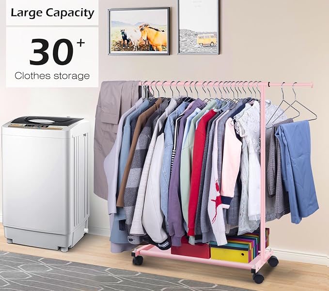 MISSLO Small Garment Racks for Hanging Clothes Rack Mini Kids Clothing Rack - Image 7