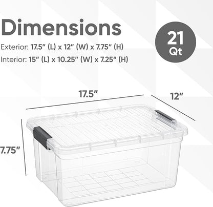 Superio Clear Storage Bins - Image 2