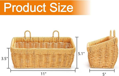 2 Pack Cute Small Wall Hanging Basket - Image 2