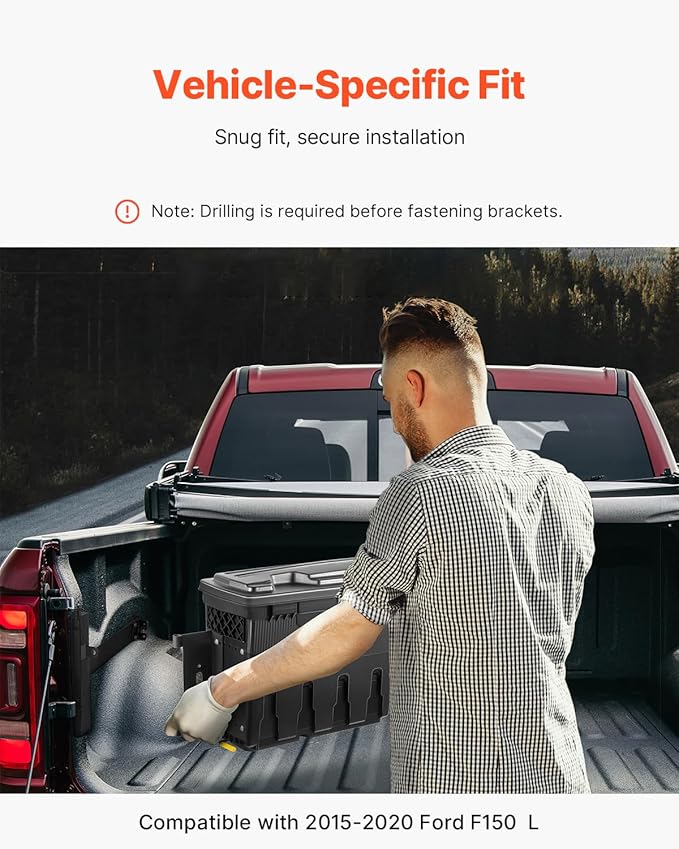 VEVOR Truck Bed Storage Box, Lockable - Image 6
