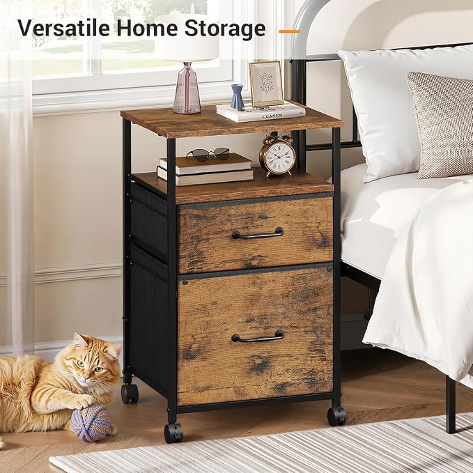 DEVAISE 2 Drawer Mobile File Cabinet - Image 7