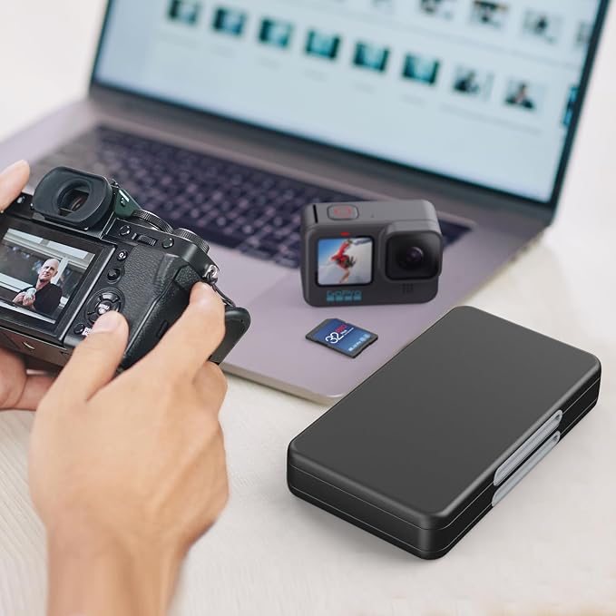 HEIYING SD Card Holder for Memory SD and TF Cards, Portable SDXC SDHC Memory - Image 7