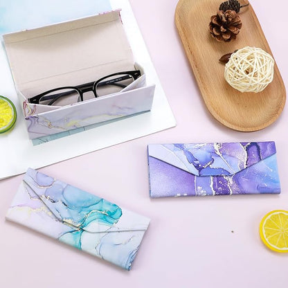 Foldable Glasses Case, Magnetic PU Leahter Sunglasses Case, Cute Hard Shell - Image 7